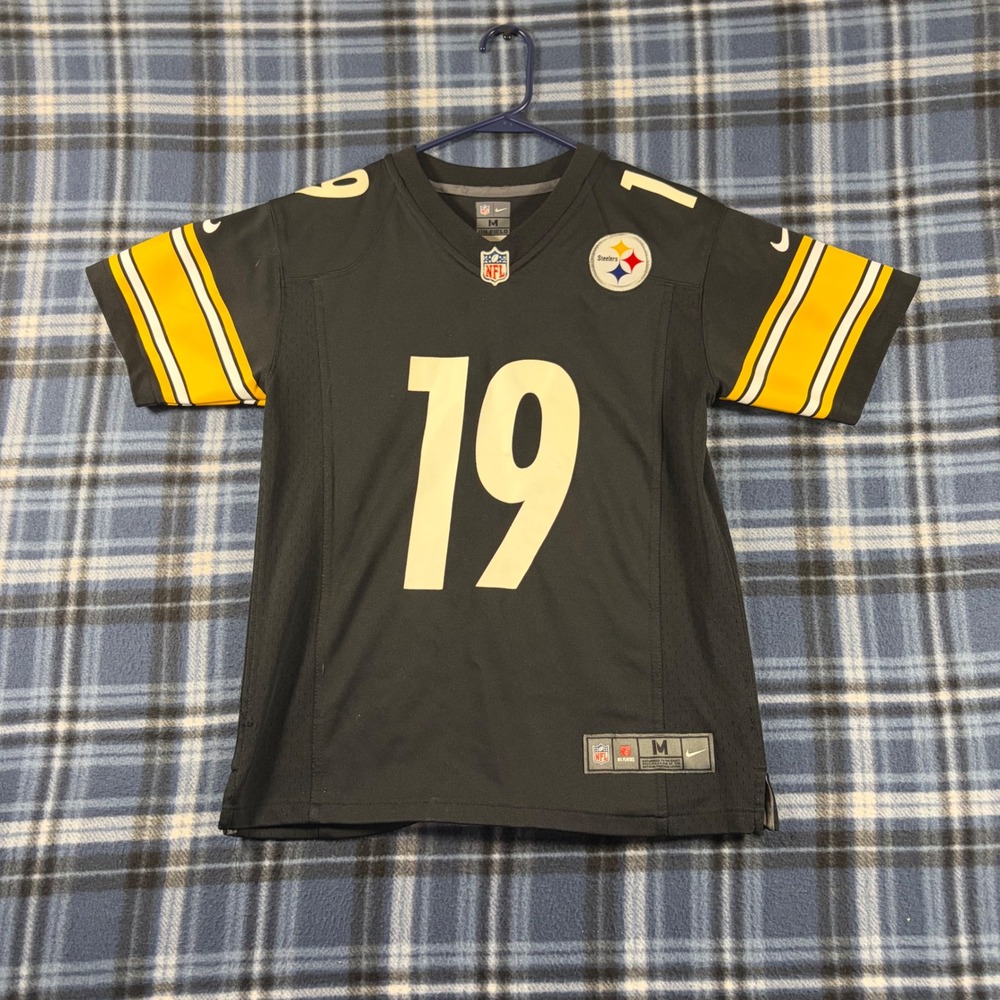 Nike Pittsburgh Steelers JuJu Smith-Schuster 19 Jersey Youth Medium Black NFL